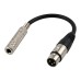 6.3 mm Dişi Jaktan Canon XLR Erkek Jak'a 20 cm Kablo